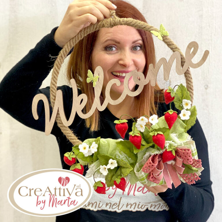 Kit Ghirlanda Welcome Con Fragole In Pannolenci Morbidoso – Crkit28400
