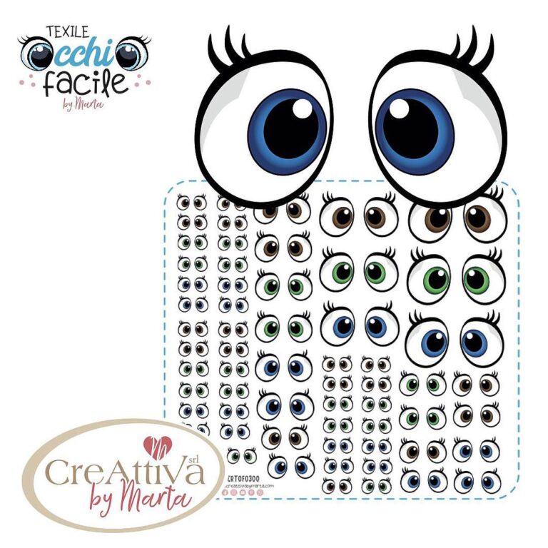 PANNOLENCI MORBIDOSO STAMPA OCCHIO FACILE 3-1CM FOGLIO 25X22CM LATTE - CRTOF003