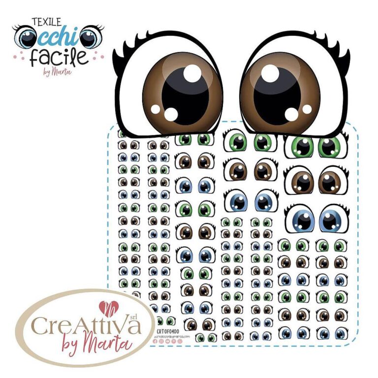PANNOLENCI MORBIDOSO STAMPA OCCHIO FACILE 3-1CM FOGLIO 25X22CM LATTE - CRTOF004