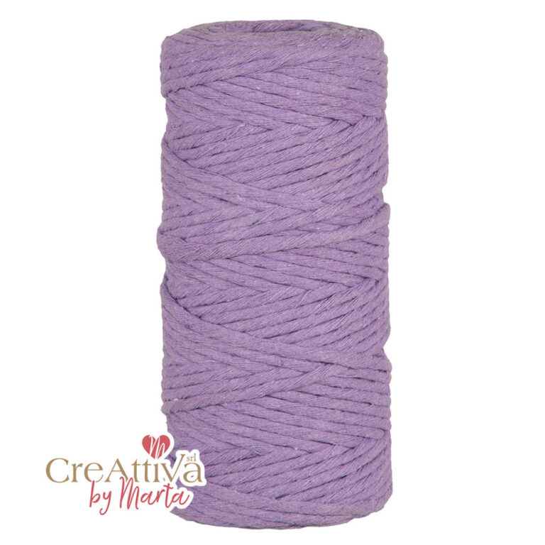 1 Rotolo 100Mt Cordino Cotone Riciclato 5Mm – 78Cord12