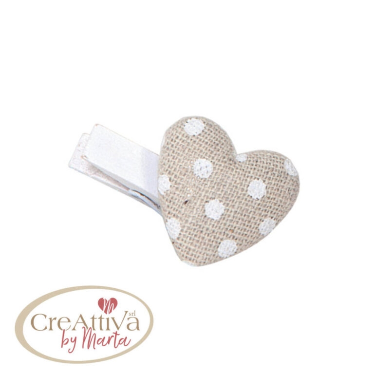 Cuore Foderato In Cotone A Poise 2,5Cm Con Mollettina