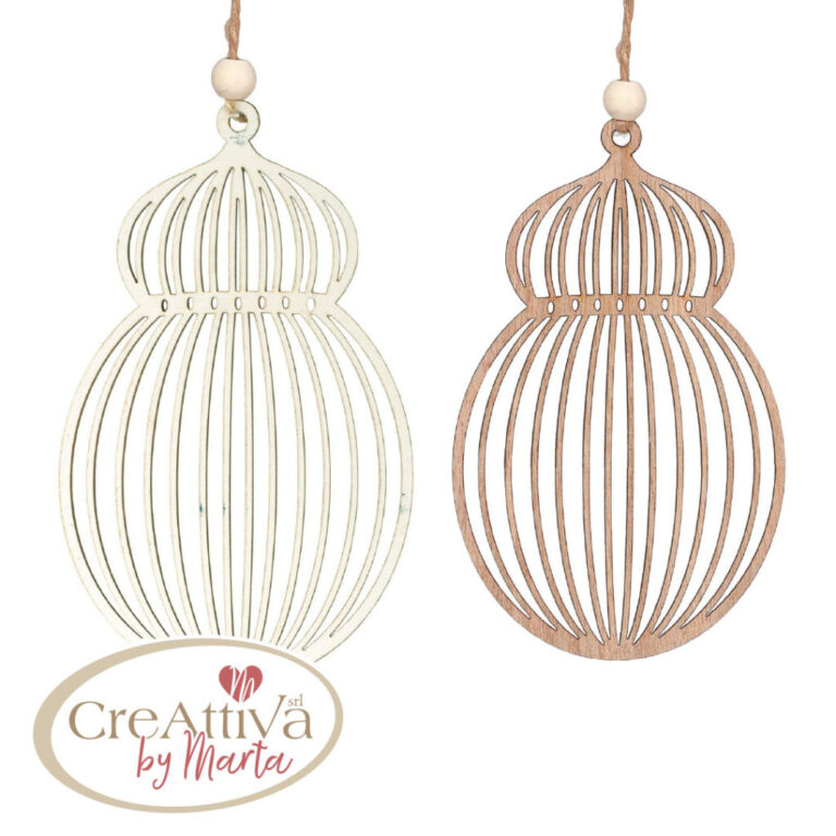 Set 3Pz Gabbietta Legno 7,5X12Cm Col.assortiti – 78Dec09300