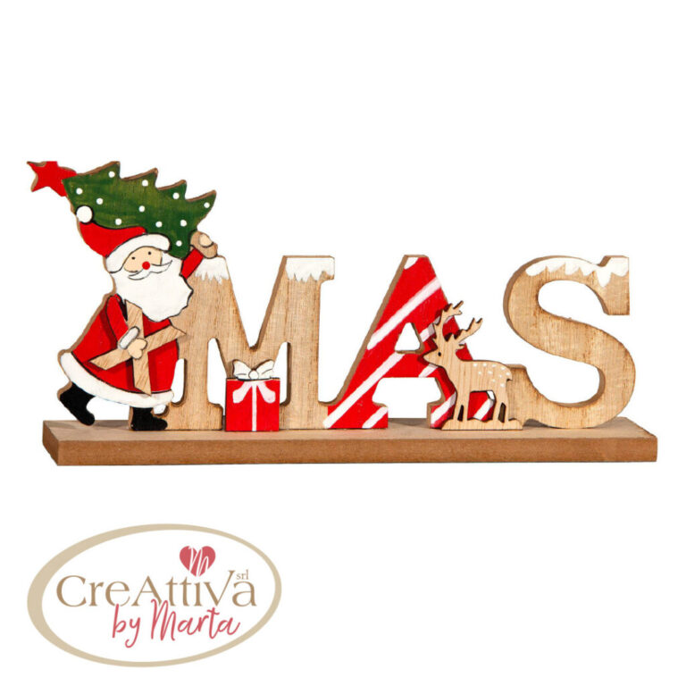 Scritta Xmas Da Appoggio 24X4,5X11Cm – 78Dec15600