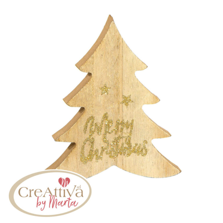 Albero Decorativo In Legno 11X1,5X13Cm – 78Dec15900