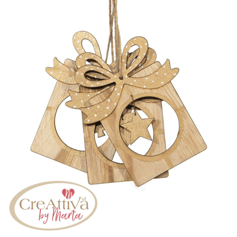3 Pacchi Regalo In Legno 6,5X11Cm – 78Dec16200