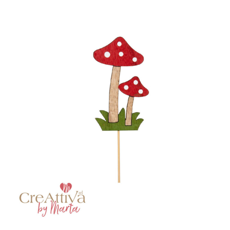 Set 2 Pick Funghi In Legno 6,5Xh36Cm – 78Dec193