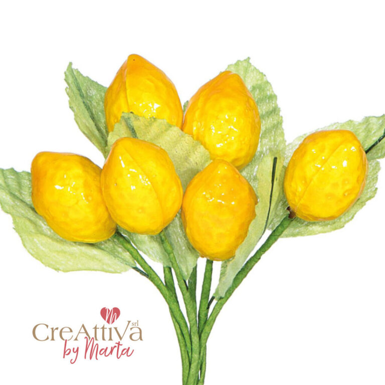 Mazzolino Limoni Con Foglia H.12Cm – 78Dec199