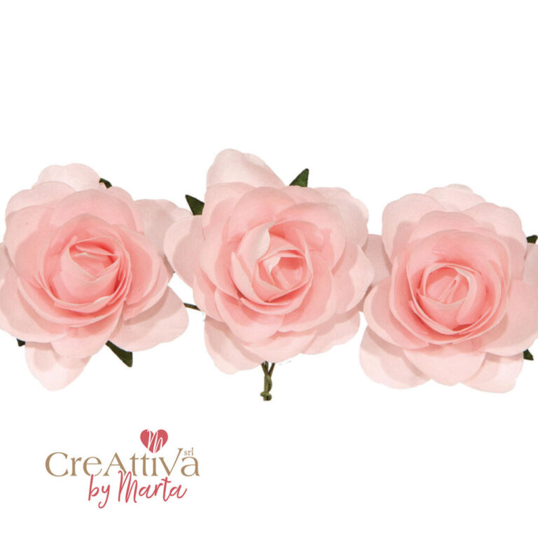 Set 12 Roselline In Carta 3,5Cm – 78Dec207