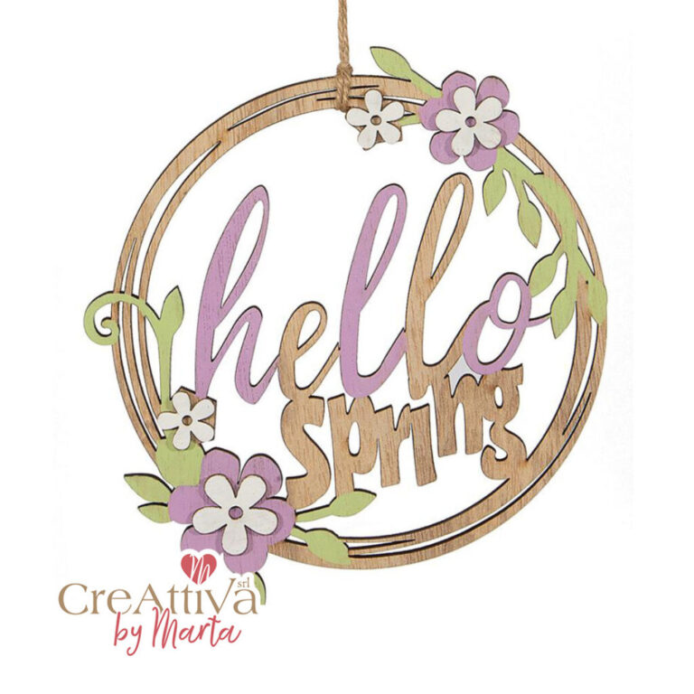 Scritta Hello Spring 15Cm – 78Dec212