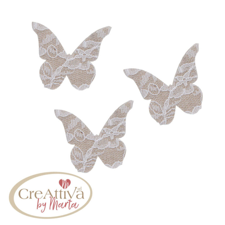 Farfalla Deco Pizzo  4,5Xh.5Cm