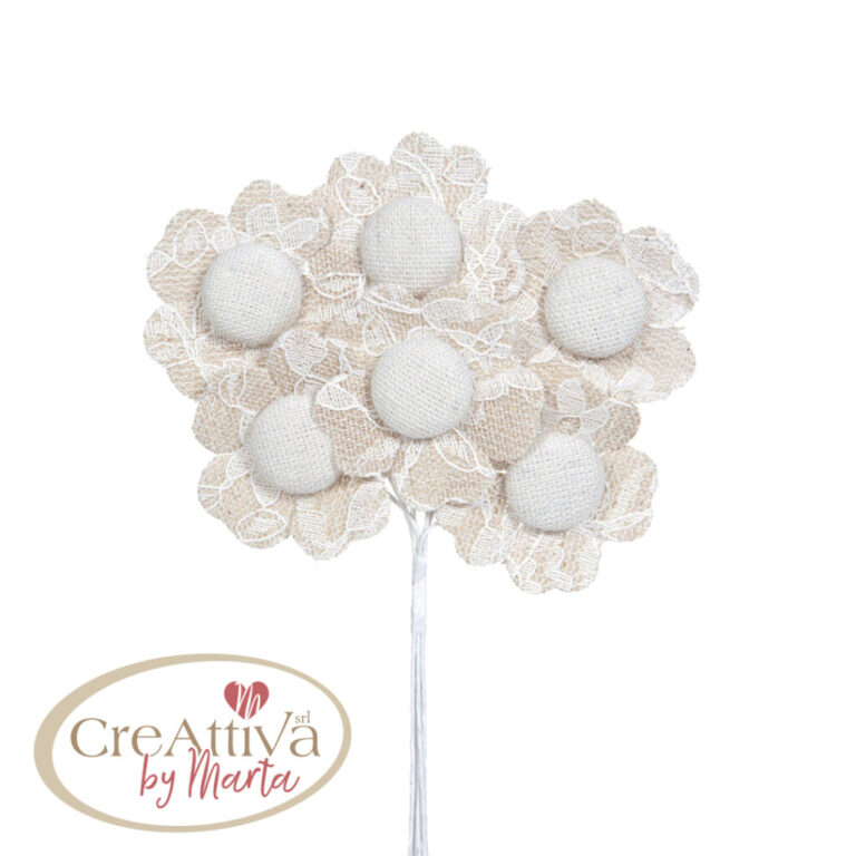 Mazzetto Da 6 Marghe Rite Pizzo Con Gambo