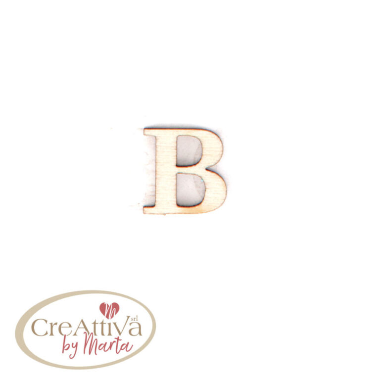 UN FOGLIO DA 16 LETT ERE "B" IN LEGNO ADESIVE 1,5CM - 78LALF0B00