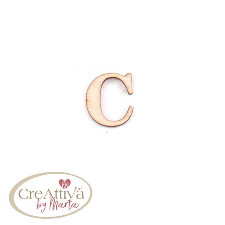 UN FOGLIO DA 16 LETTERE "C" IN LEGNO ADESIVE 1,5CM - 78LALF0C00