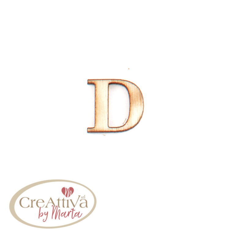 UN FOGLIO DA 16 LETTERE "D" IN LEGNO ADESIVE 1,5CM - 78LALF0D00