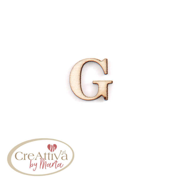 UN FOGLIO DA 16 LETTERE "G" IN LEGNO ADESIVE 1,5CM - 78LALF0G00