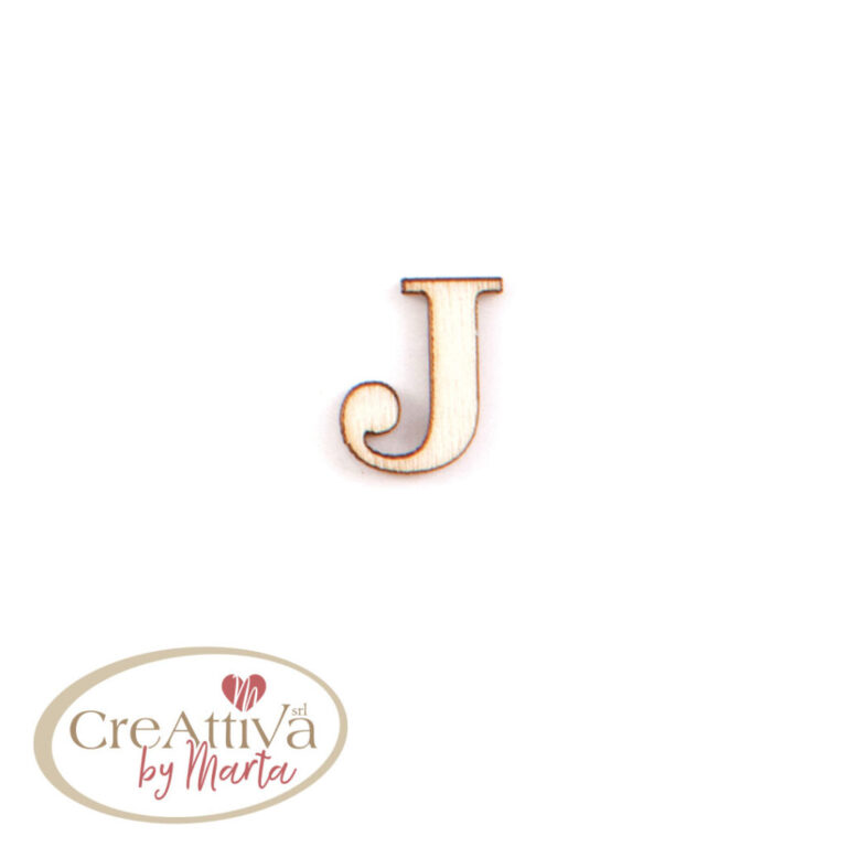 UN FOGLIO DA 16 LETTERE "J" IN LEGNO ADESIVE 1,5CM - 78LALF0J00