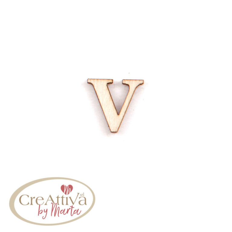 UN FOGLIO DA 16 LETTERE "V" IN LEGNO ADESIVE 1,5CM - 78LALF0V00