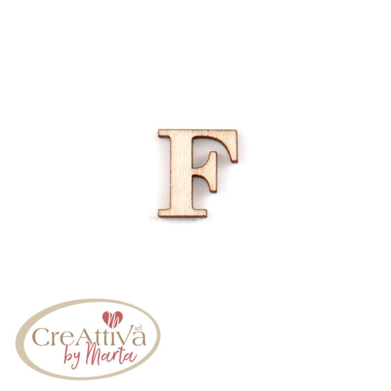 UN FOGLIO DA 16 LETTERE "F" IN LEGNO ADESIVE 1,5CM - 78LALF0F00