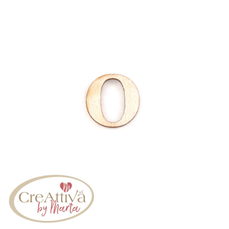UN FOGLIO DA 16 LETTERE "O" IN LEGNO ADESIVE 1,5CM - 78LALF0O00