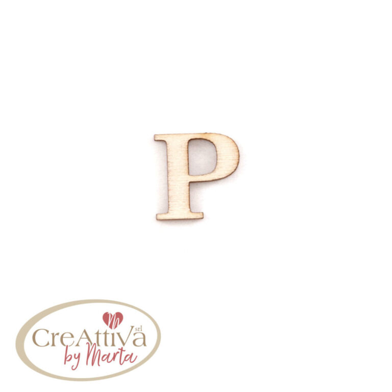 UN FOGLIO DA 16 LETTERE "P" IN LEGNO ADESIVE 1,5CM - 78LALF0P00