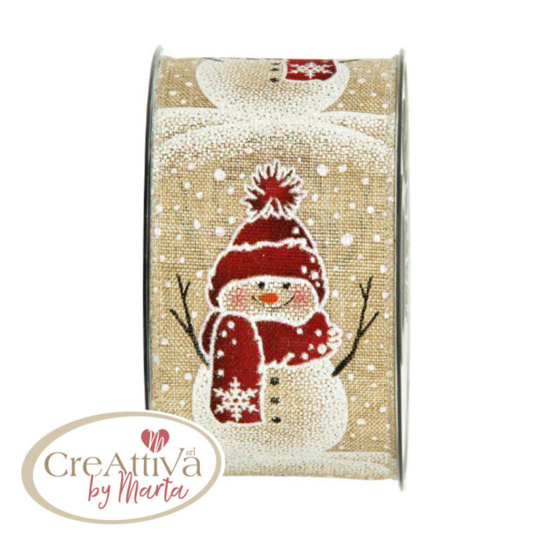 Nastro Pupazzo Di Neve H.6,3Cm