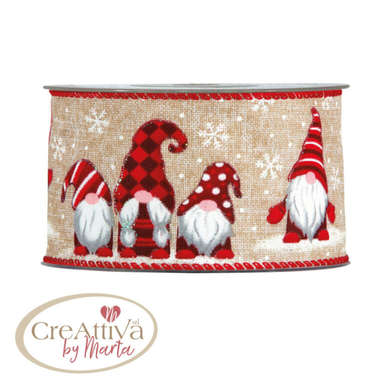 Nastro Animato Gnomi E Neve H.6,3Cm – 78Nas27000