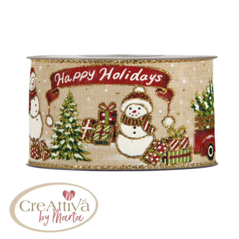 Nastro Happy Holidays H.6,3Cm – 78Nas27800
