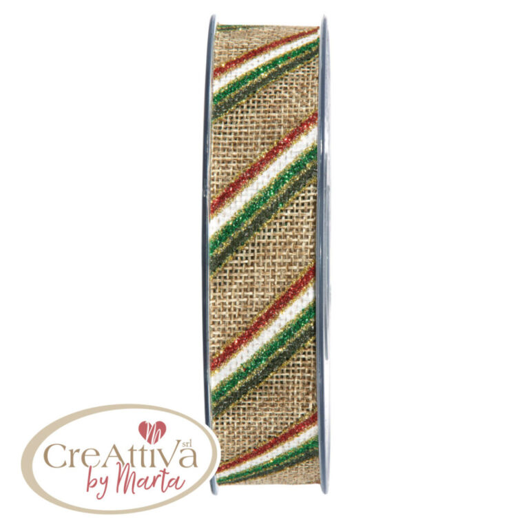 Nastro Righe Glitter H.2,5Cm – 78Nas29200