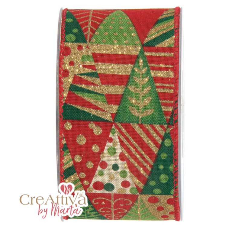 1 Metro Nastro Animato Alberi Triangolo H6,3Cm – 78Nas322