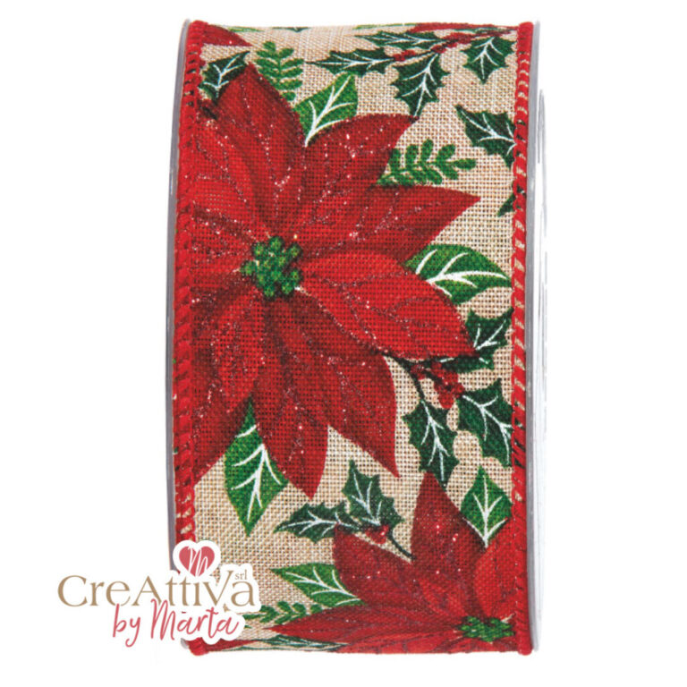 1 Metro Di Nastro Animato Stella Di Natale H6,3Cm – 78Nas329