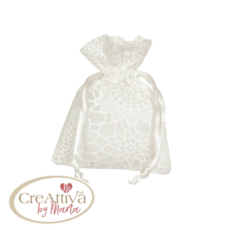 Sacchetto In Pizzo Floccato 7,5Xh.10Cm – 78Sac02100