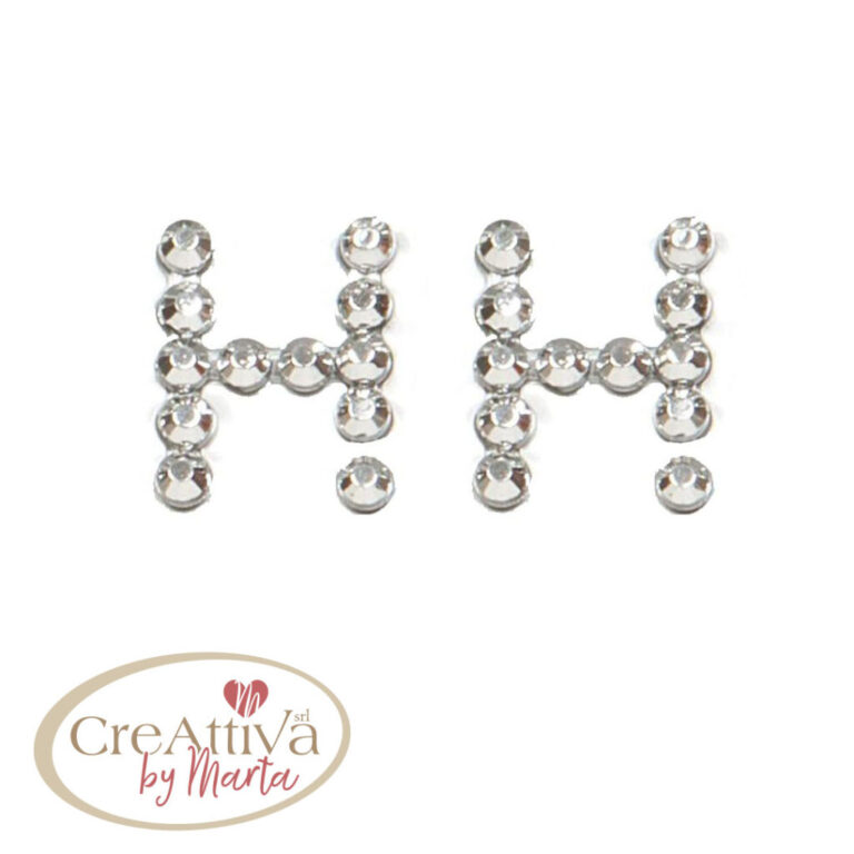 FOGLIO LETTERA "H" DA 20MM ADESIVE CRYSTAL - 78SLET0H00