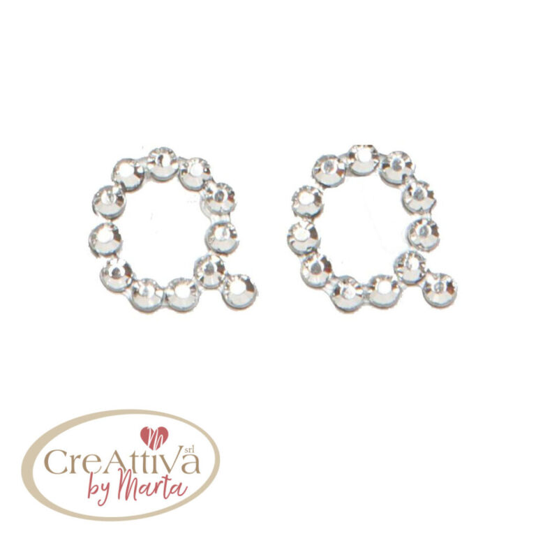 FOGLIO LETTERA "Q" DA 20MM ADESIVE CRYSTAL - 78SLET0Q00