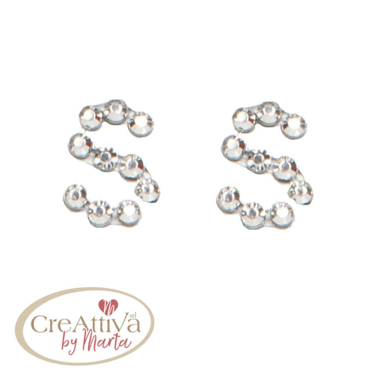 FOGLIO LETTERA "S" DA 20MM ADESIVE CRYSTAL - 78SLET0S00