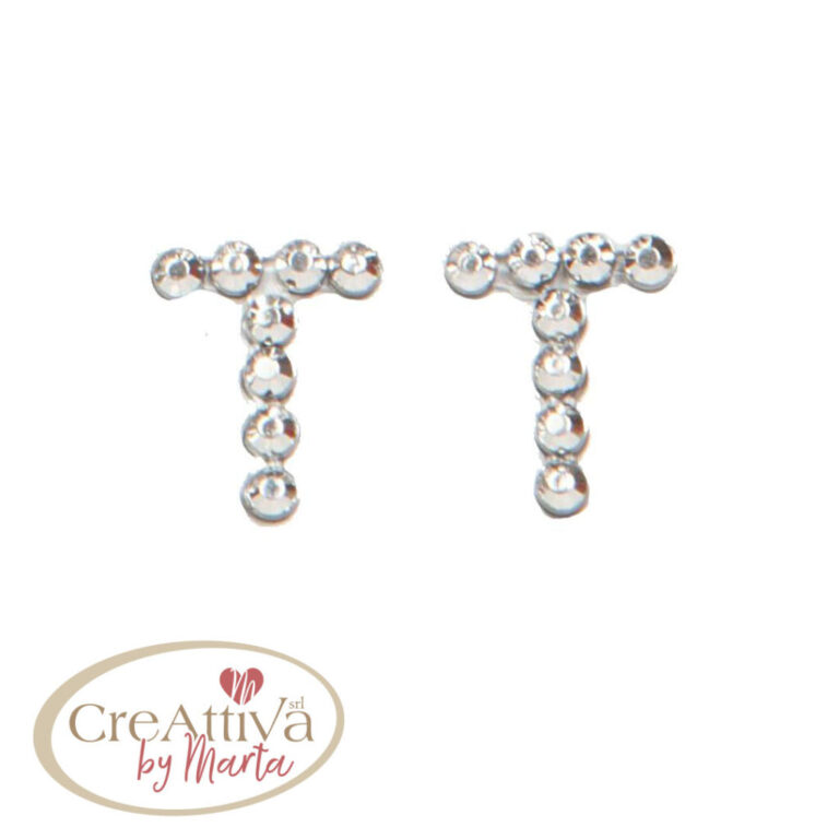 FOGLIO LETTERA "T" DA 20MM ADESIVE CRYSTAL - 78SLET0T00