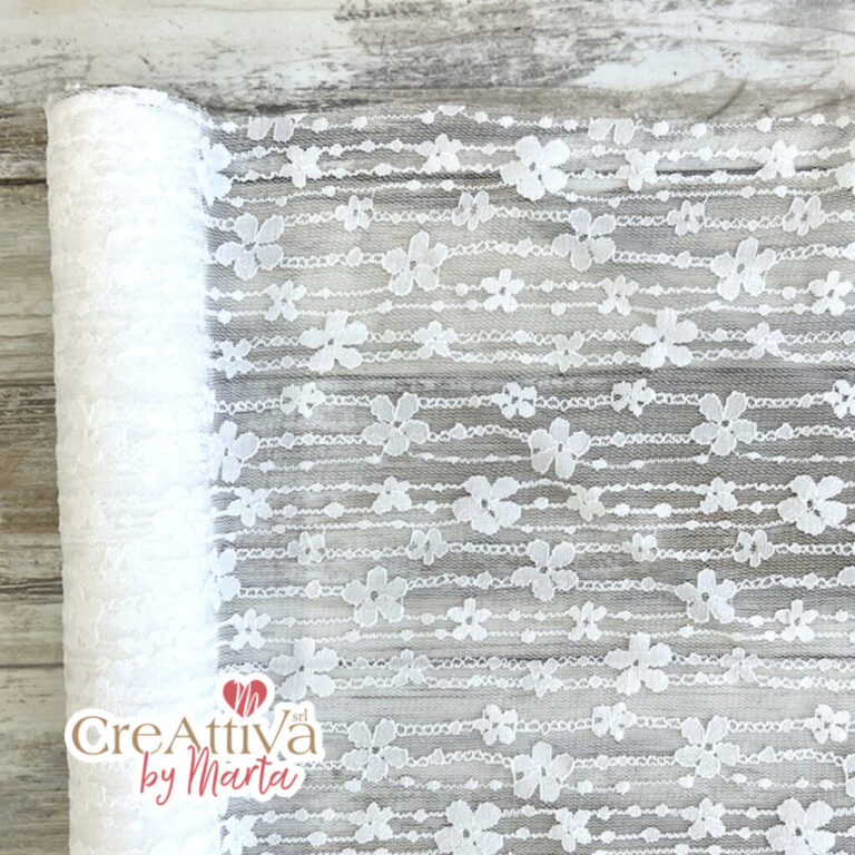Pizzo Leggero Fiore 50X25Cm – 78Tes01800
