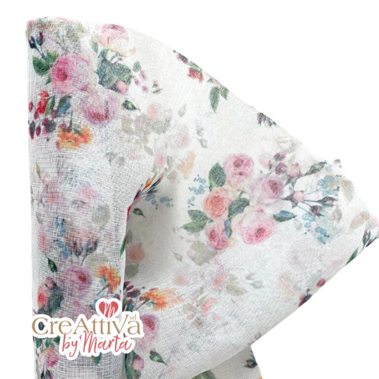 Garza Leggera Stampa Rose H.45Cm – 78Tes02100