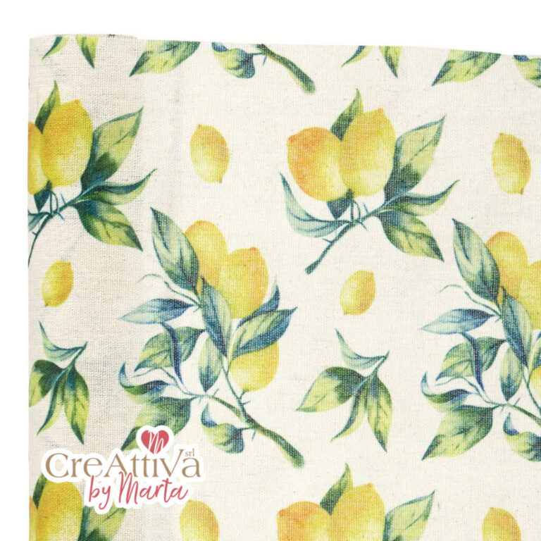 Cotone Canva Stampa Limoni H.48Cm – 78Tes02300