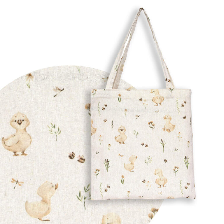 SHOPPER IN COTONE CON PAPERELLE 38 X H42 CM CIRCA - 78BORS05