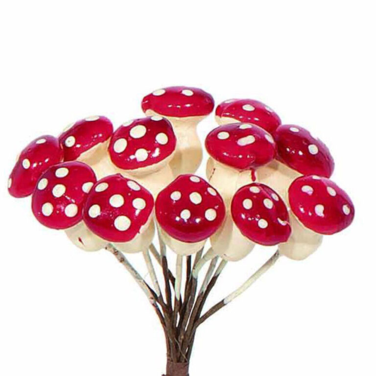 Rametto 12 Funghetti H.10Cm – 78Dec232