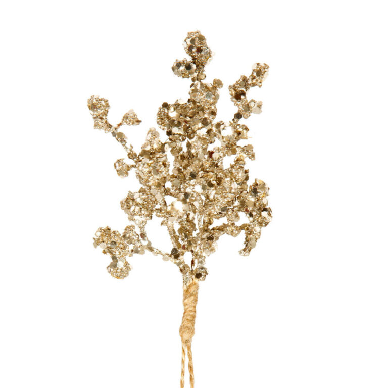 Ramo Di Ghiaccio Color Oro H 15Cm – 78Dec248