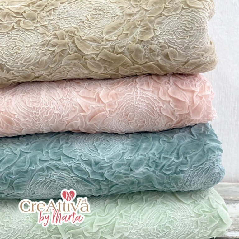 TESSUTO PLISSÈ ROSE CM110X2,5MT - 78TES030