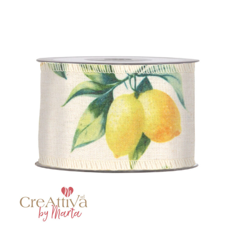 Nastro In Cotone Limoni 63Mm – 78Nas307
