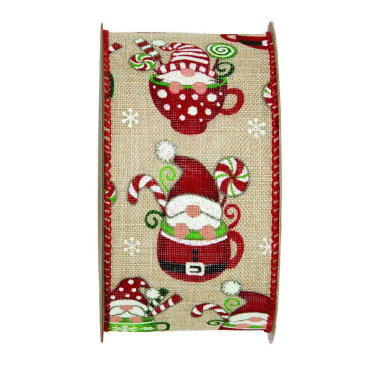 1 Mt Nastro Animato Gnomi Candy Cane H.6,3Cm – 78Nas394