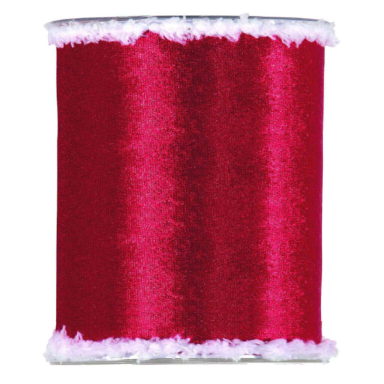 1 Metro Nastro Animato In Velluto Con Bordo In Pelliccia H.14Cm – 78Nas372