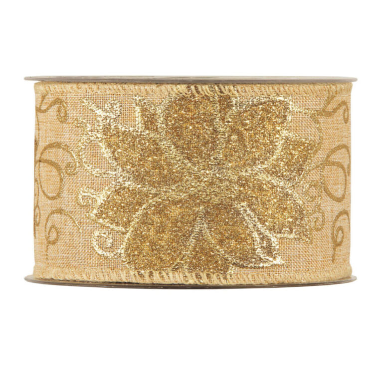 1 Metro Nastro Animato Fiori Glitter H.6,3Cm – 78Nas373