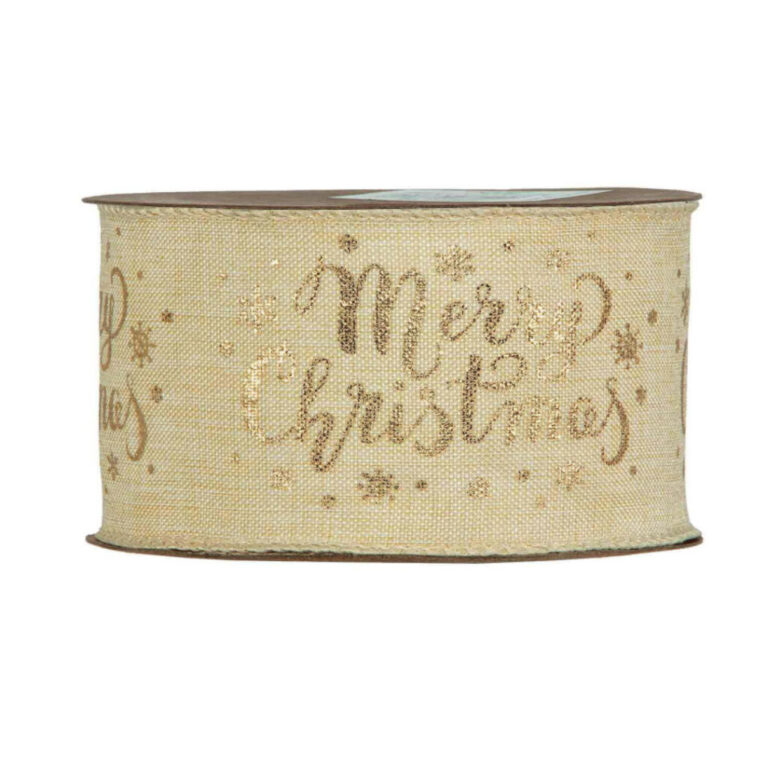 1 Metro Nastro Animato Merry Christmas Oro H.6,3Cm – 78Nas384
