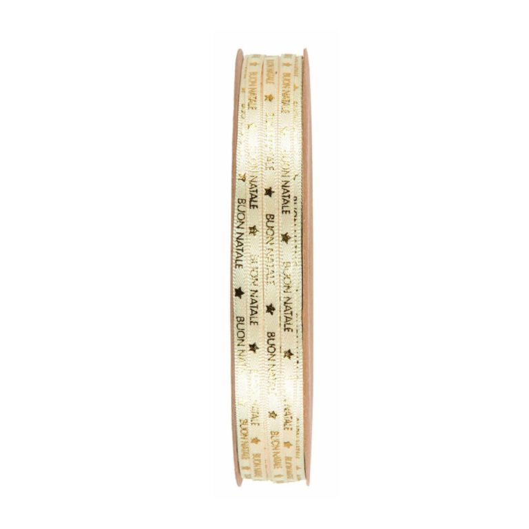 1 Metro Nastro Di Raso Buon Natale H.4Mm – 78Nas399