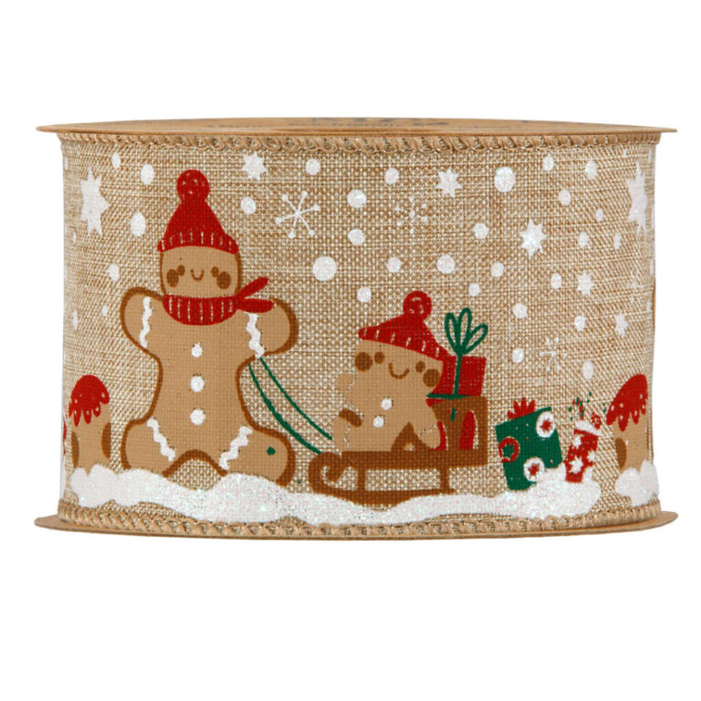 1 Mt. Di Nastro Animato Con Ginger Family Su Slitta H6,3Cm – 78Nas438
