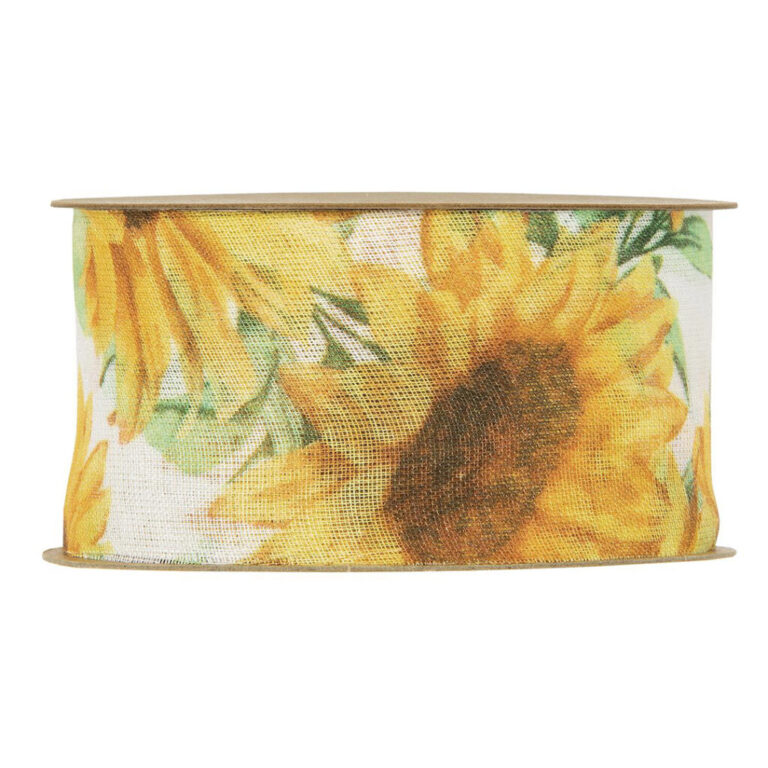 1 Mt. Nastro Animato Con Girasoli H6,3Cm